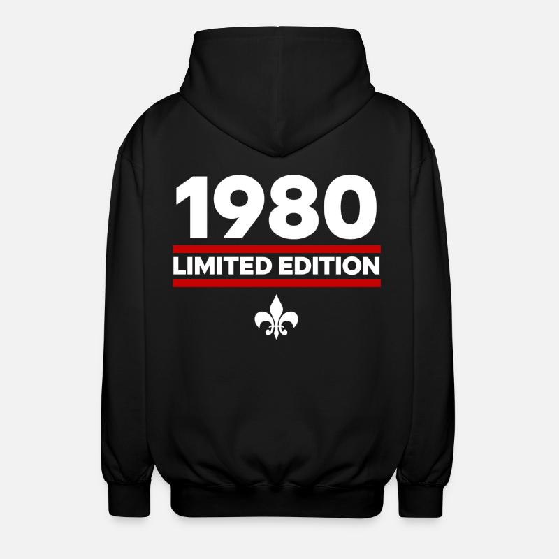 Édition limitée de 1980 - Veste à capuche unisexe - noir