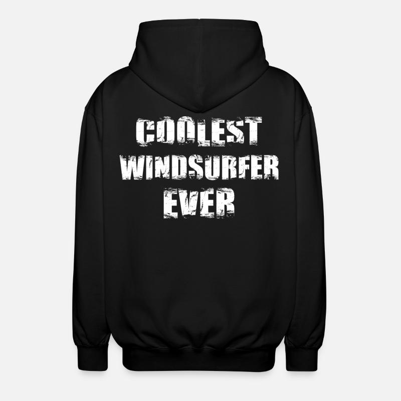 Coolest Windsurfer Ever - Unisex Hooded Jacket - black