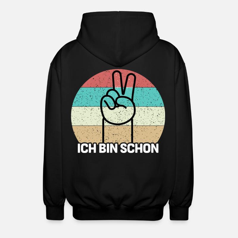 Ich bin schon 2 - Unisex Kapuzenjacke - Schwarz