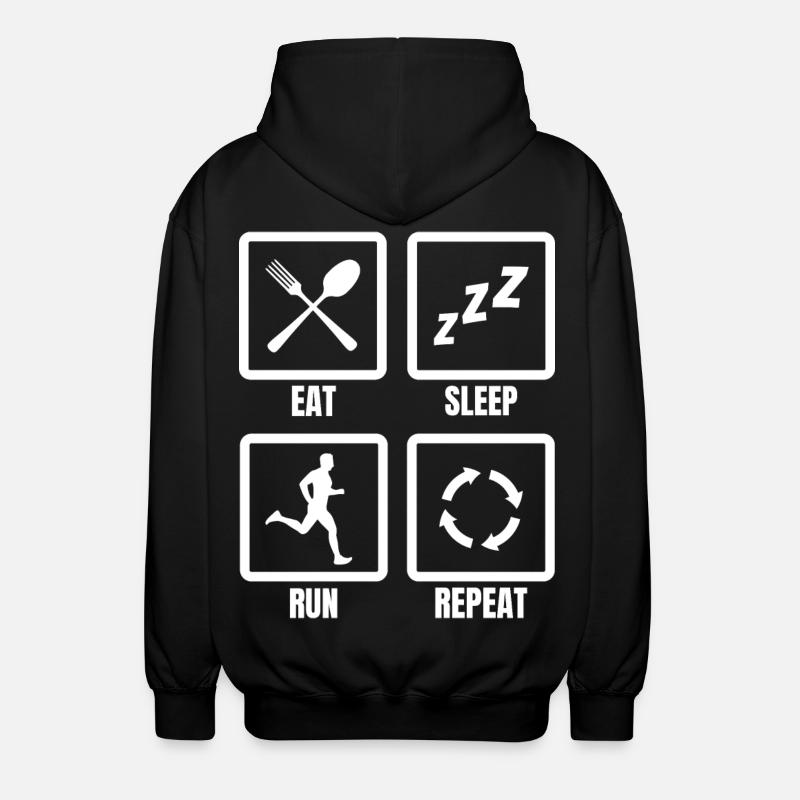Routine du coureur - Veste à capuche unisexe - noir