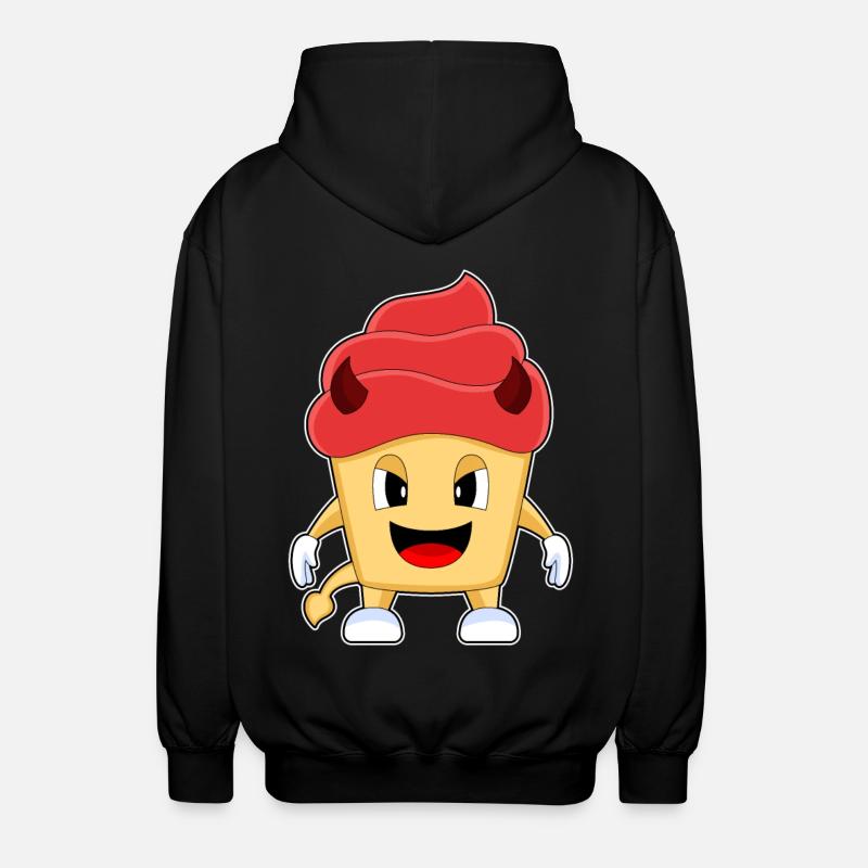 Cupcake Halloween Diable - Veste à capuche unisexe - noir