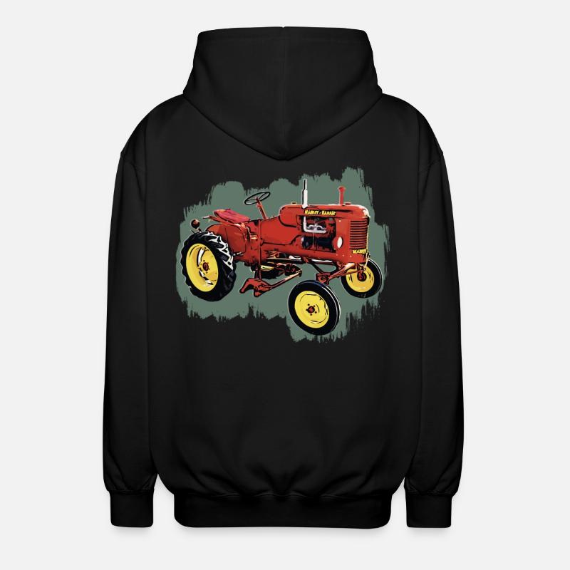 Traktor M H Pony - Unisex Kapuzenjacke - Schwarz