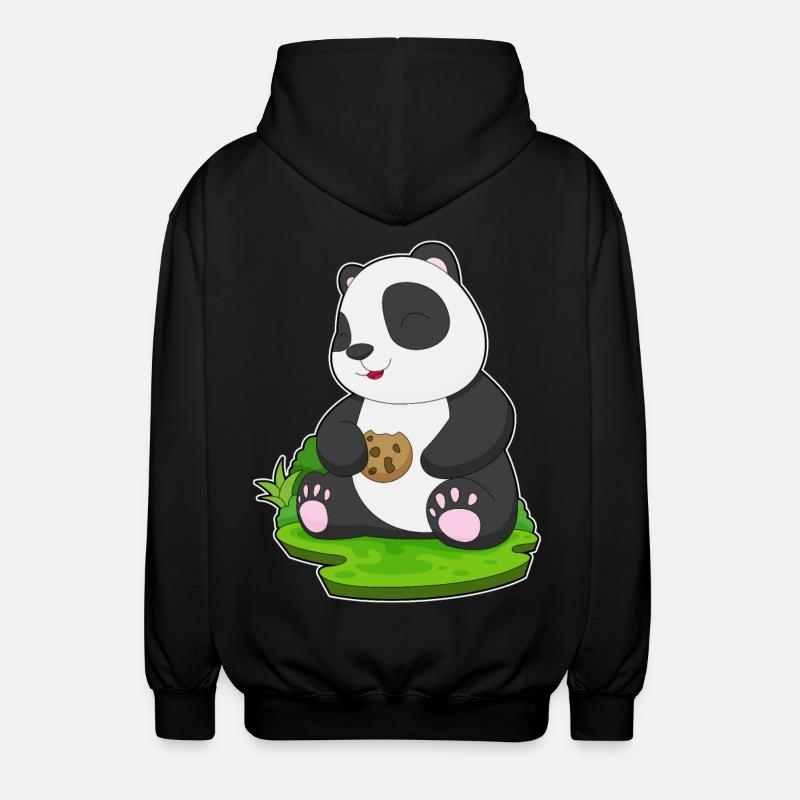Biscuit Panda - Veste à capuche unisexe - noir