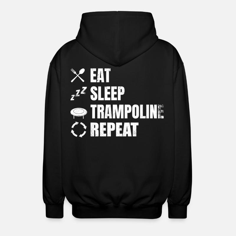 Lustiger Trampolinist Terminplan - Unisex Kapuzenjacke - Schwarz