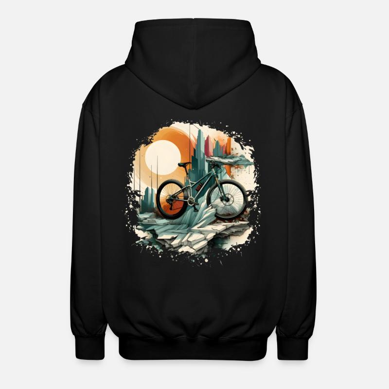 Amateurs de VTT - Veste à capuche unisexe - noir