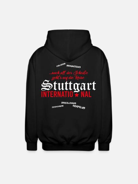 Fußball Stuttgart International - Unisex Kapuzenjacke - Schwarz