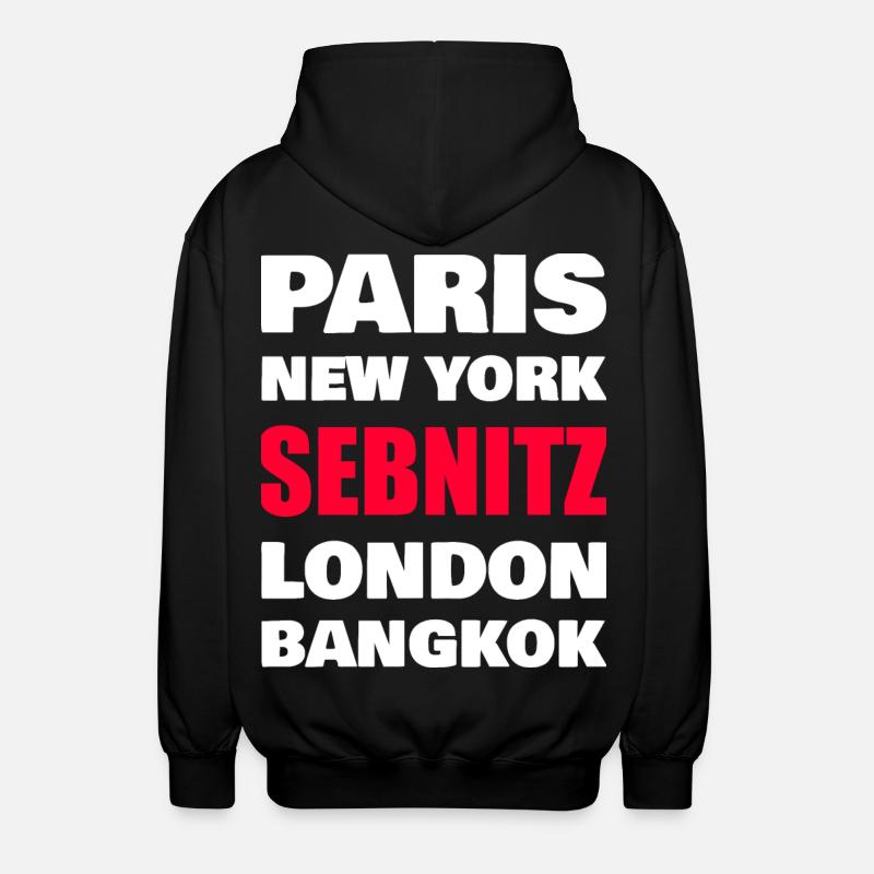 Sebnitz - Veste à capuche unisexe - noir