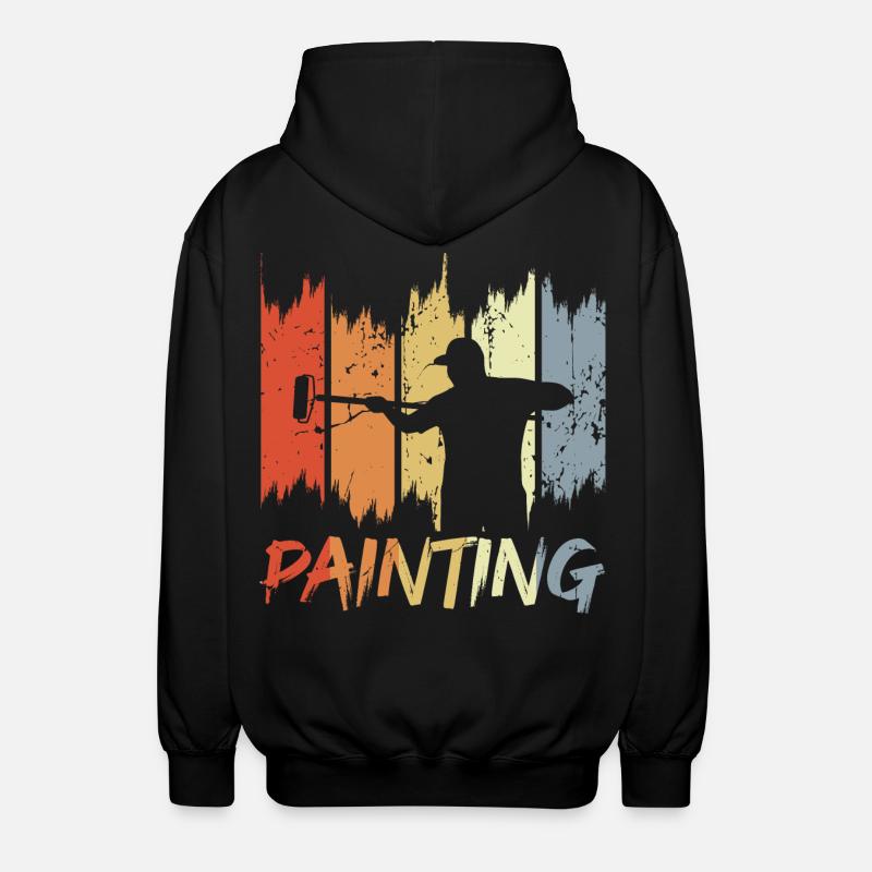 Peintre rétro - Veste à capuche unisexe - noir