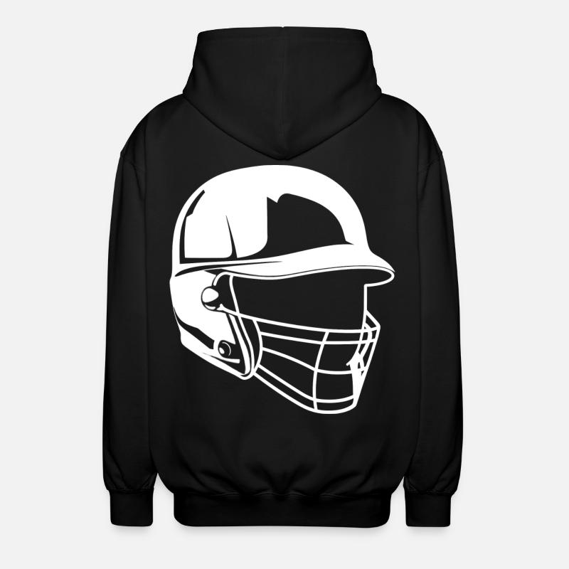 Dessin de casque de baseball - Veste à capuche unisexe - noir