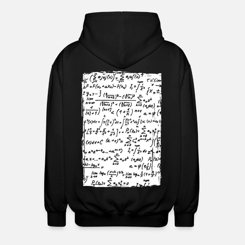 Mathematische Formeln - Unisex Kapuzenjacke - Schwarz