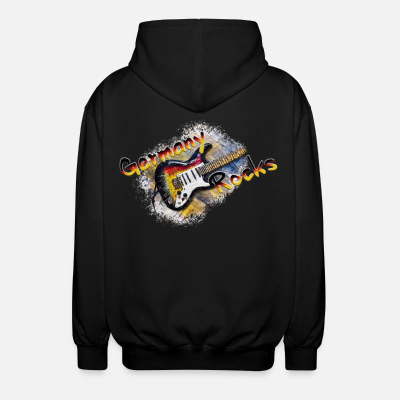 germany rocks - Unisex Kapuzenjacke - Schwarz