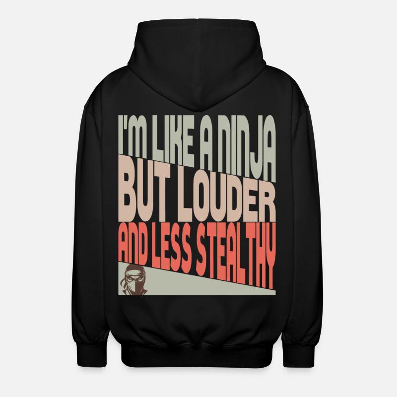 Comme un ninja - Veste à capuche unisexe - noir