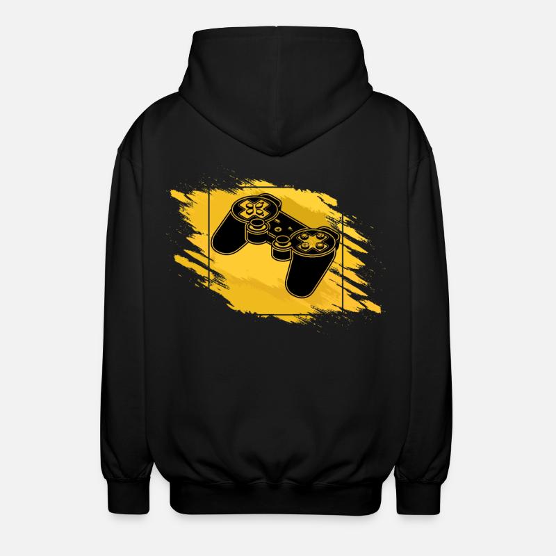 Gaming Controller Retro - Unisex Kapuzenjacke - Schwarz