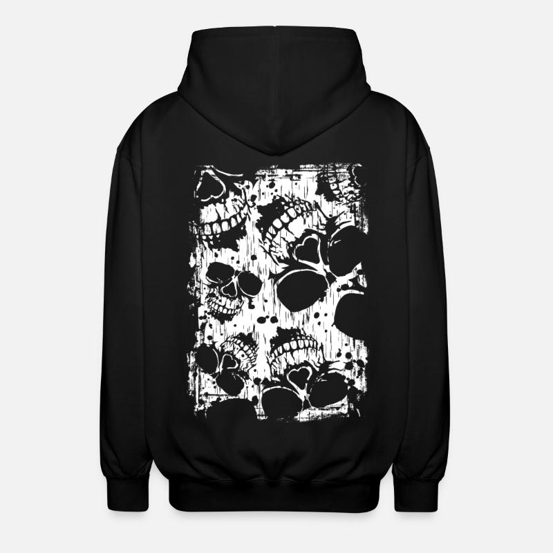 Fierce Skull - Unisex Kapuzenjacke - Schwarz