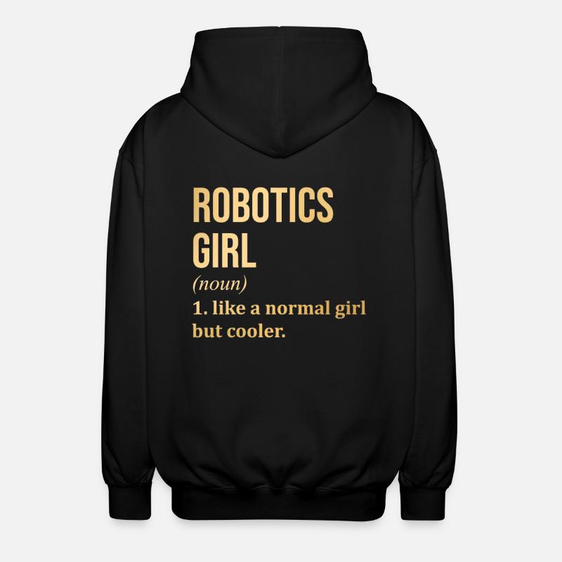 Robotertechnik - Unisex Kapuzenjacke - Schwarz