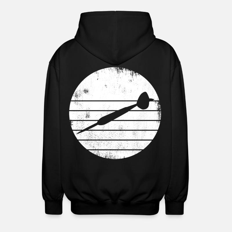 Croquis de fléchettes - Veste à capuche unisexe - noir