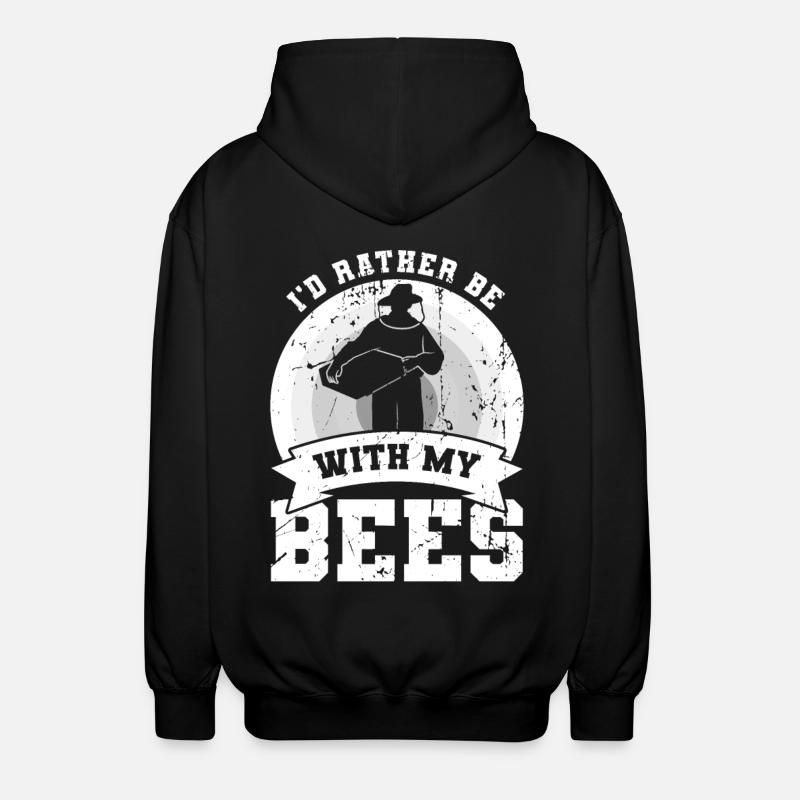 Lustiger Imker Witz - Unisex Kapuzenjacke - Schwarz