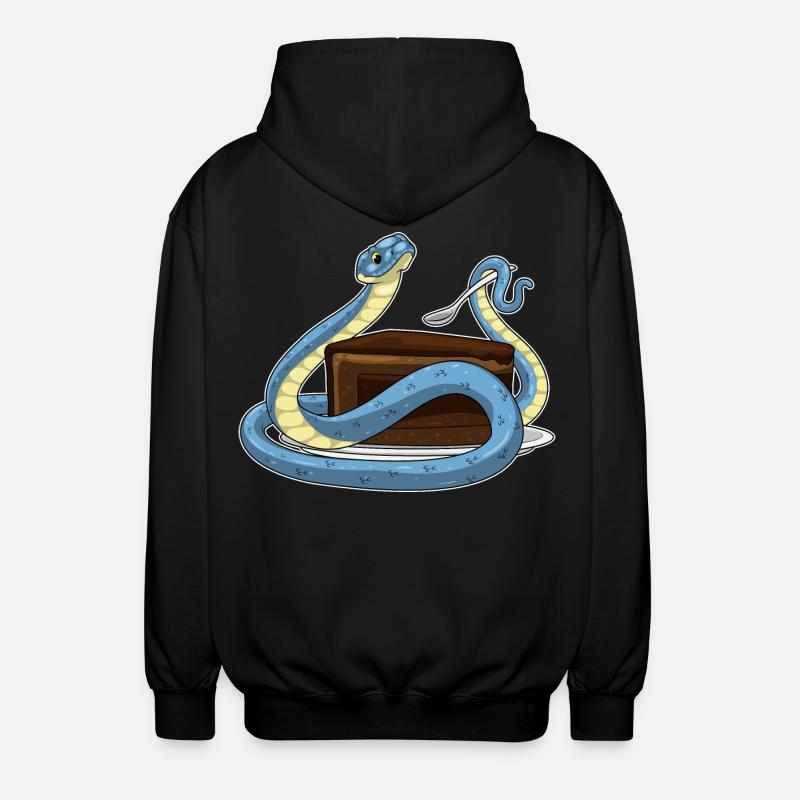 Gâteau d’anniversaire serpent - Veste à capuche unisexe - noir