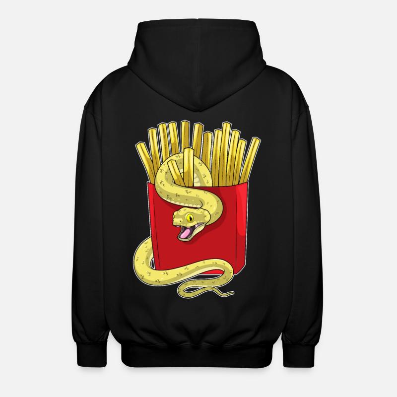 Frites serpent - Veste à capuche unisexe - noir