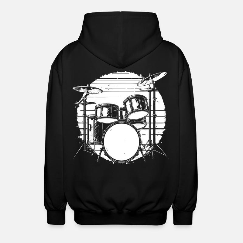 Percussion - Veste à capuche unisexe - noir