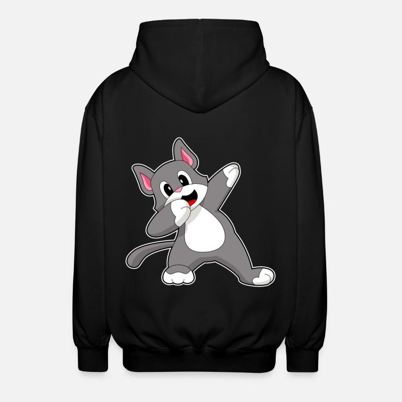 Chat Hip Hop Danse - Veste à capuche unisexe - noir