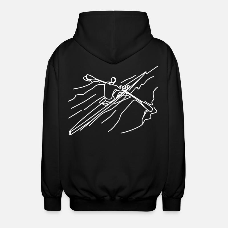 Ruderer - Unisex Kapuzenjacke - Schwarz