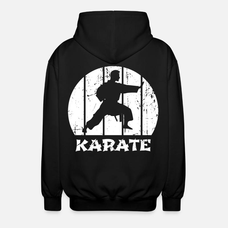 Karateka - Unisex Kapuzenjacke - Schwarz