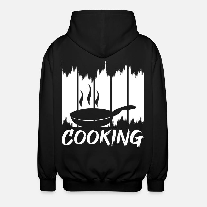 Lustiges Kochen - Unisex Kapuzenjacke - Schwarz