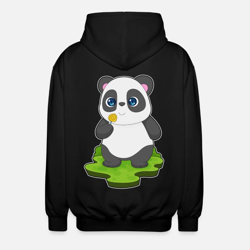 Sucette panda - Veste à capuche unisexe - noir