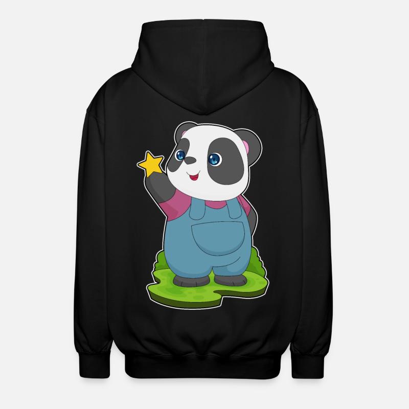 Étoile Panda - Veste à capuche unisexe - noir