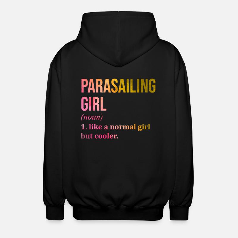 Parasailing - Unisex Kapuzenjacke - Schwarz