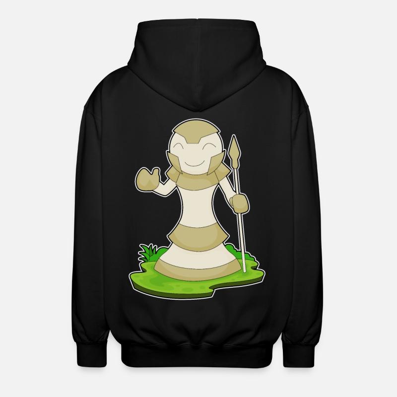 Schachfigur Bauer Schach - Unisex Kapuzenjacke - Schwarz