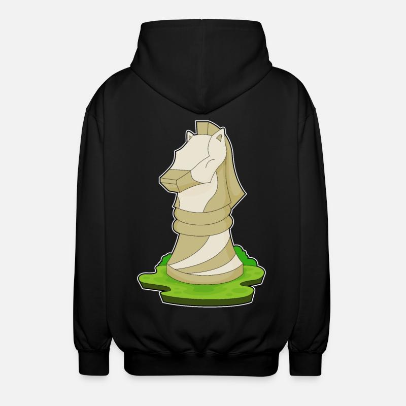 Pièce d’échecs Knight Chess - Veste à capuche unisexe - noir