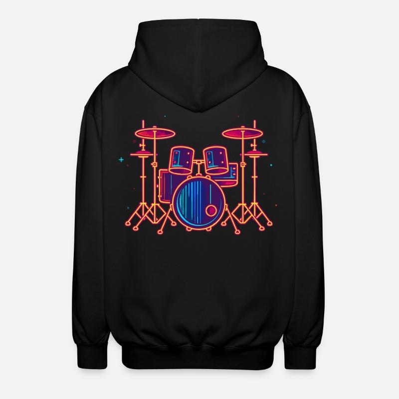 Graphiques de batterie - Veste à capuche unisexe - noir