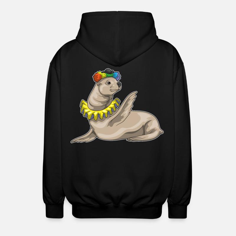 Clown du phoque - Veste à capuche unisexe - noir