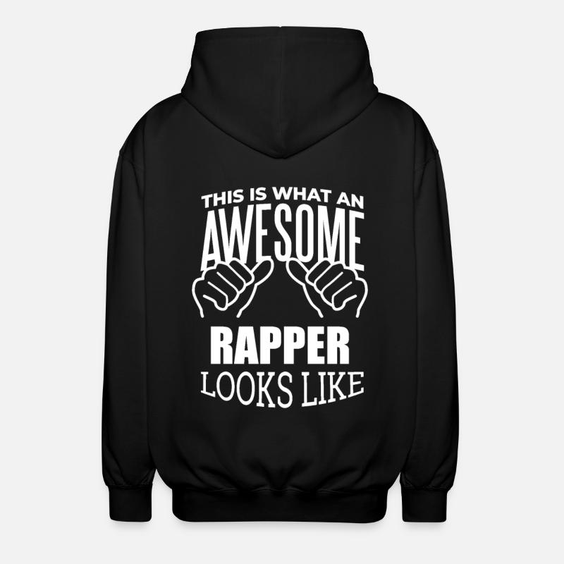 Rapper - Unisex Kapuzenjacke - Schwarz