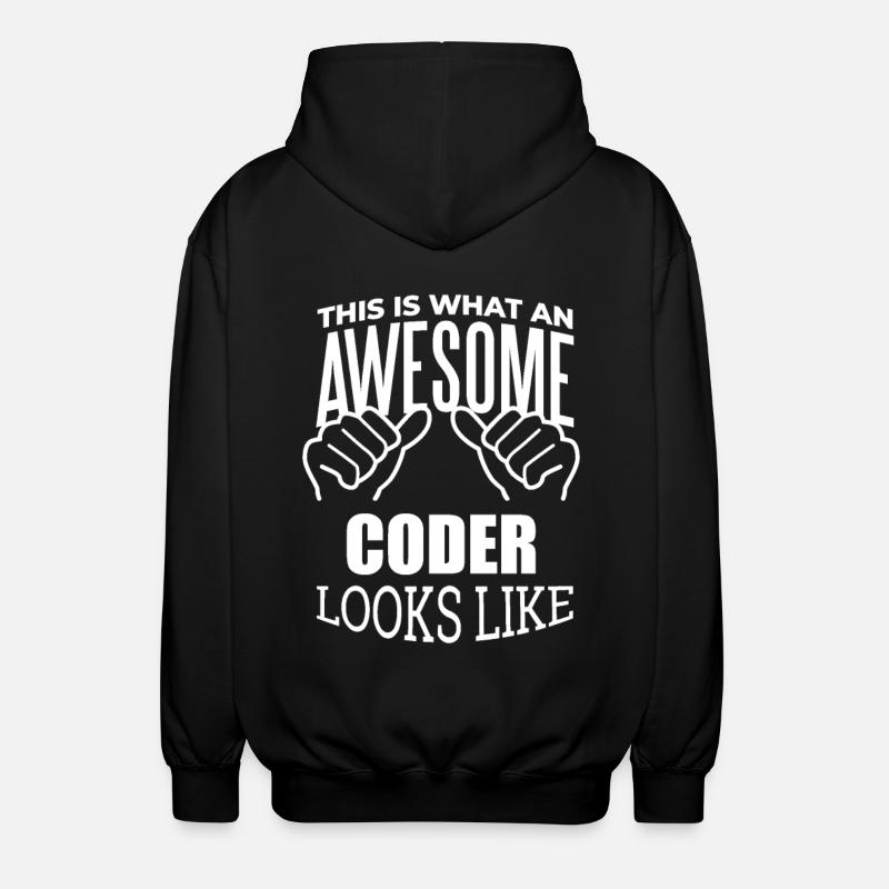 Coder - Unisex Hooded Jacket - black