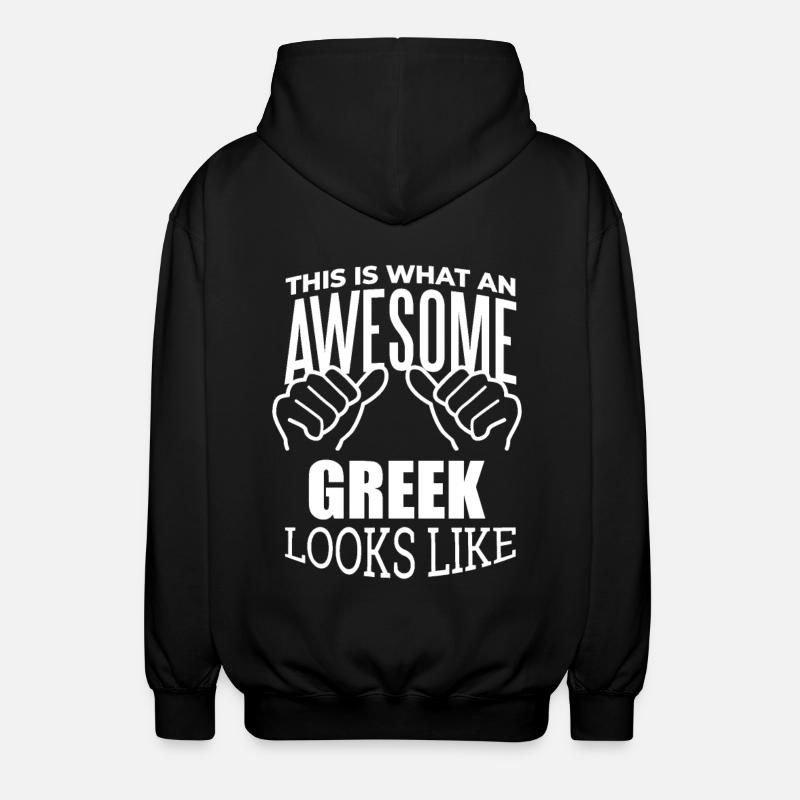 Grèce - Veste à capuche unisexe - noir