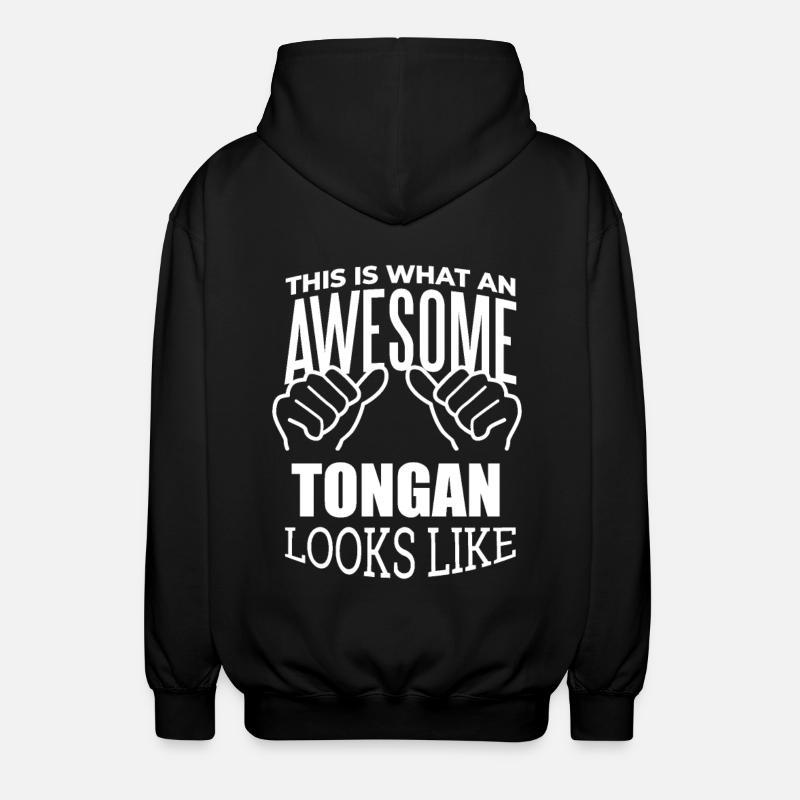 Tonga - Unisex Kapuzenjacke - Schwarz