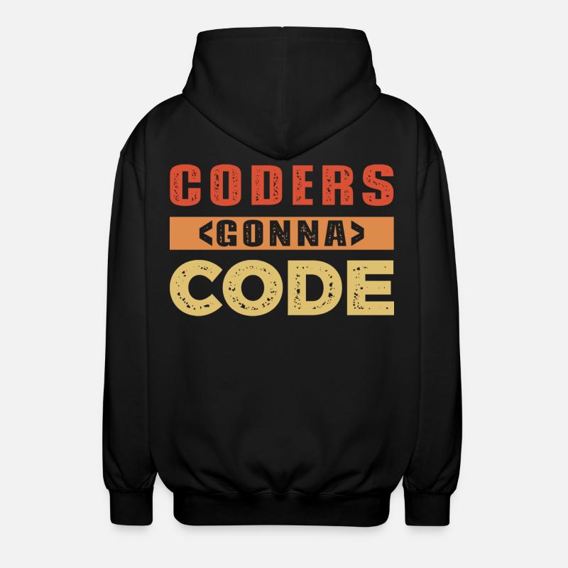 Developer Saying - Unisex Hooded Jacket - black