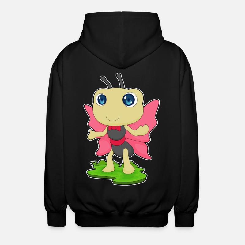 Noeud papillon - Veste à capuche unisexe - noir