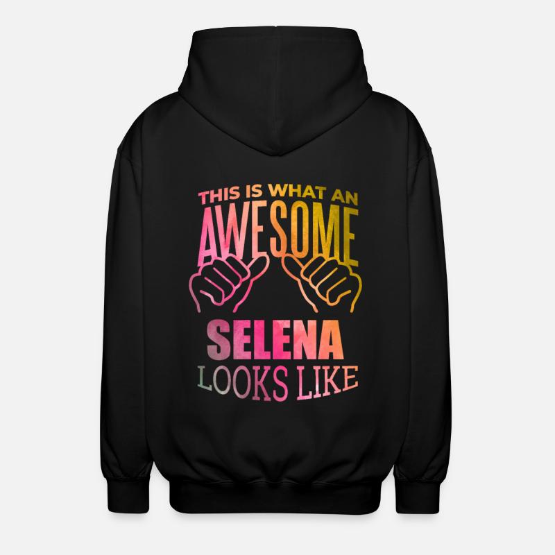 Selena - Unisex Hooded Jacket - black
