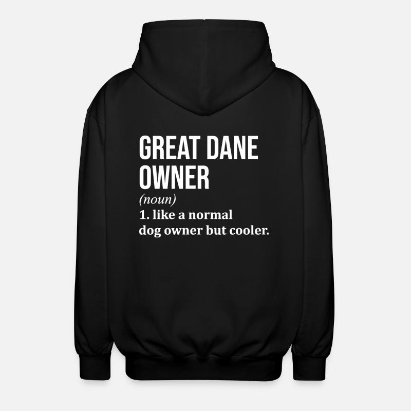 Great Dane - Unisex Hooded Jacket - black
