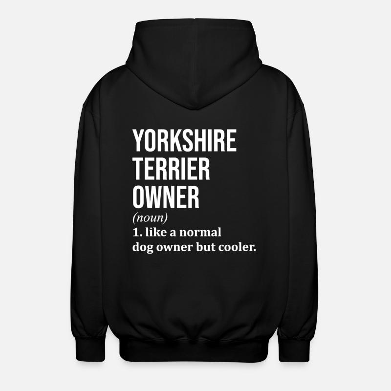 Yorkshire Terrier - Unisex Hooded Jacket - black