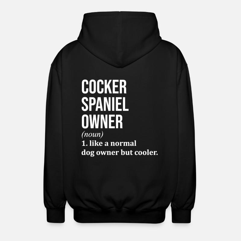 Cocker Spaniel - Unisex Kapuzenjacke - Schwarz