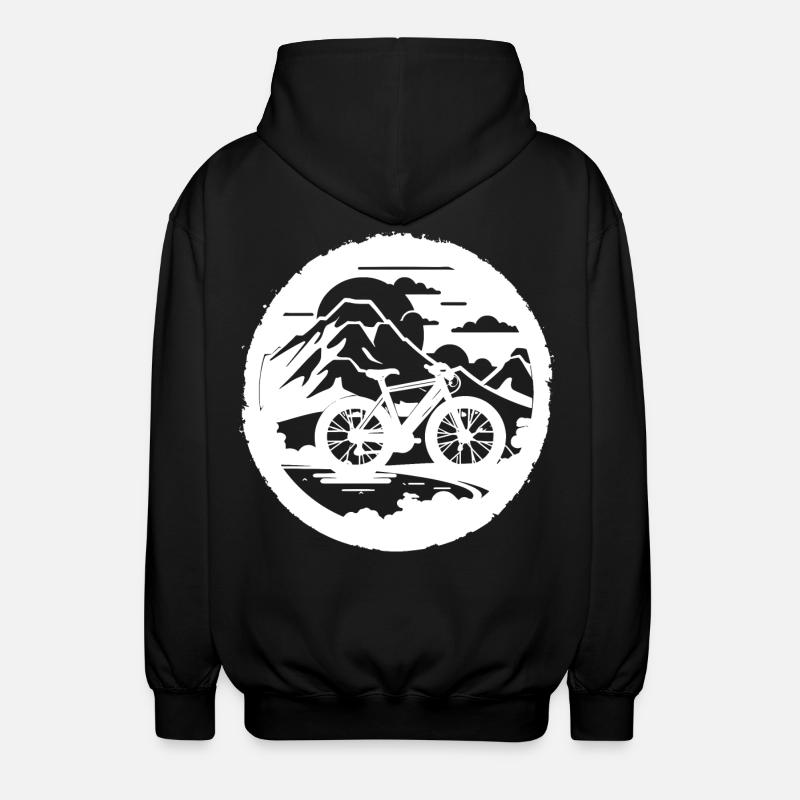 Graphiques de VTT - Veste à capuche unisexe - noir