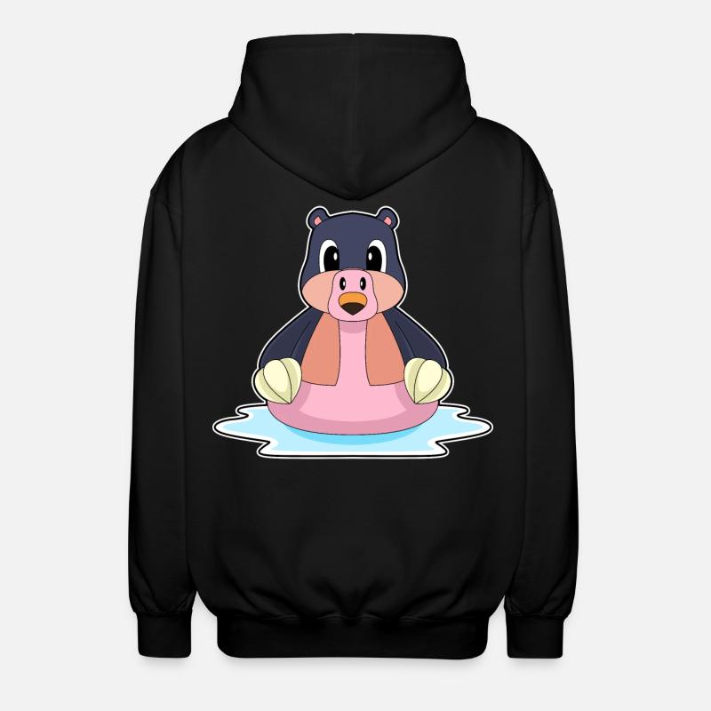 Mole Flamingo - Unisex Hooded Jacket - black