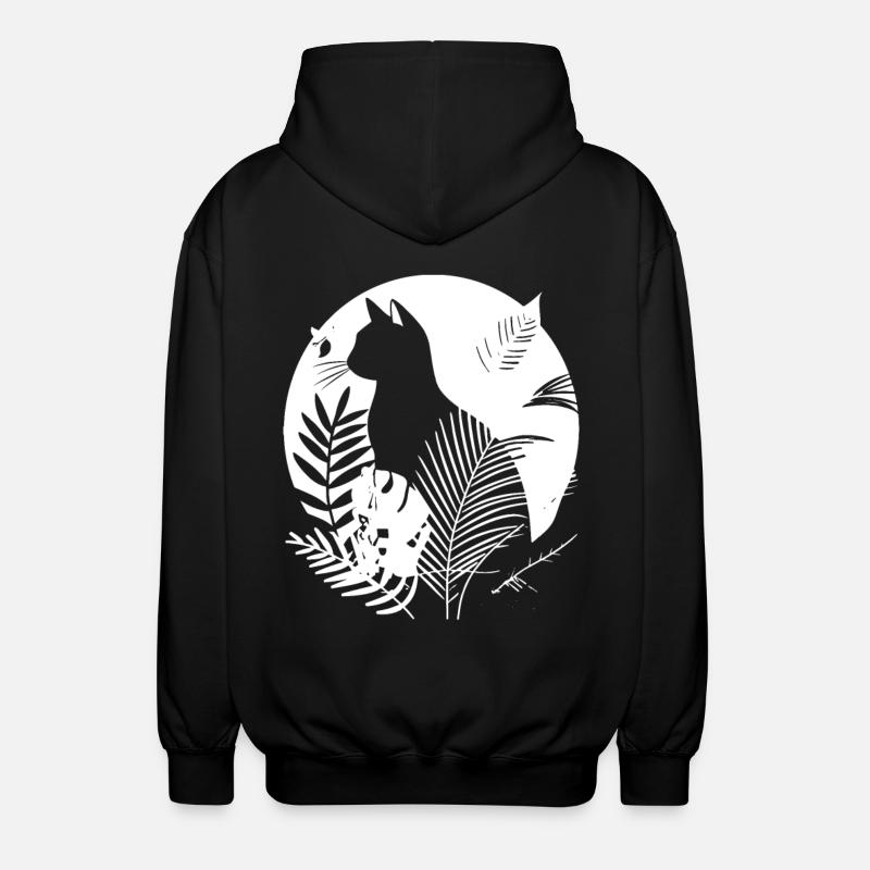 Illustration de chats - Veste à capuche unisexe - noir