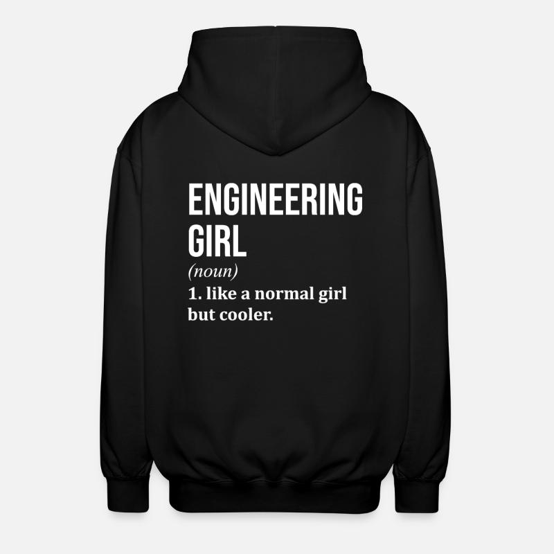 Engineer - Unisex Hooded Jacket - black