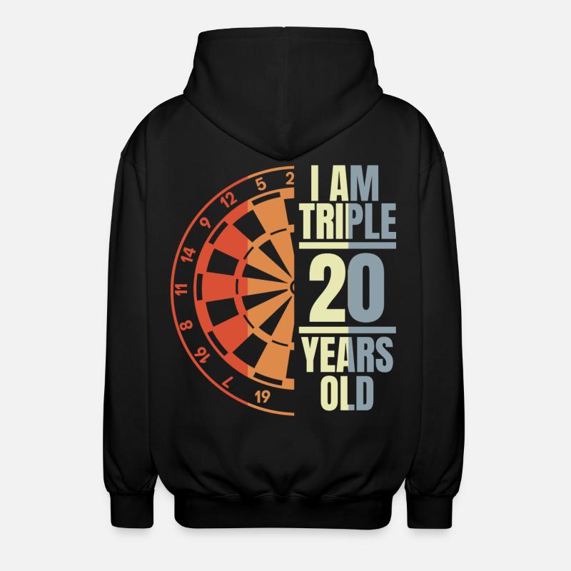 Fléchettes Papi - Veste à capuche unisexe - noir